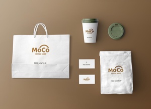 Coffee Shop Branding Mockup
