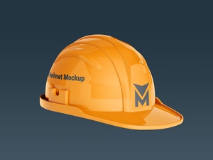 Construction Hard Helmet Mockup Set