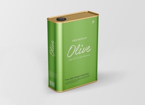 Cooking Oil Tin Can Mockup