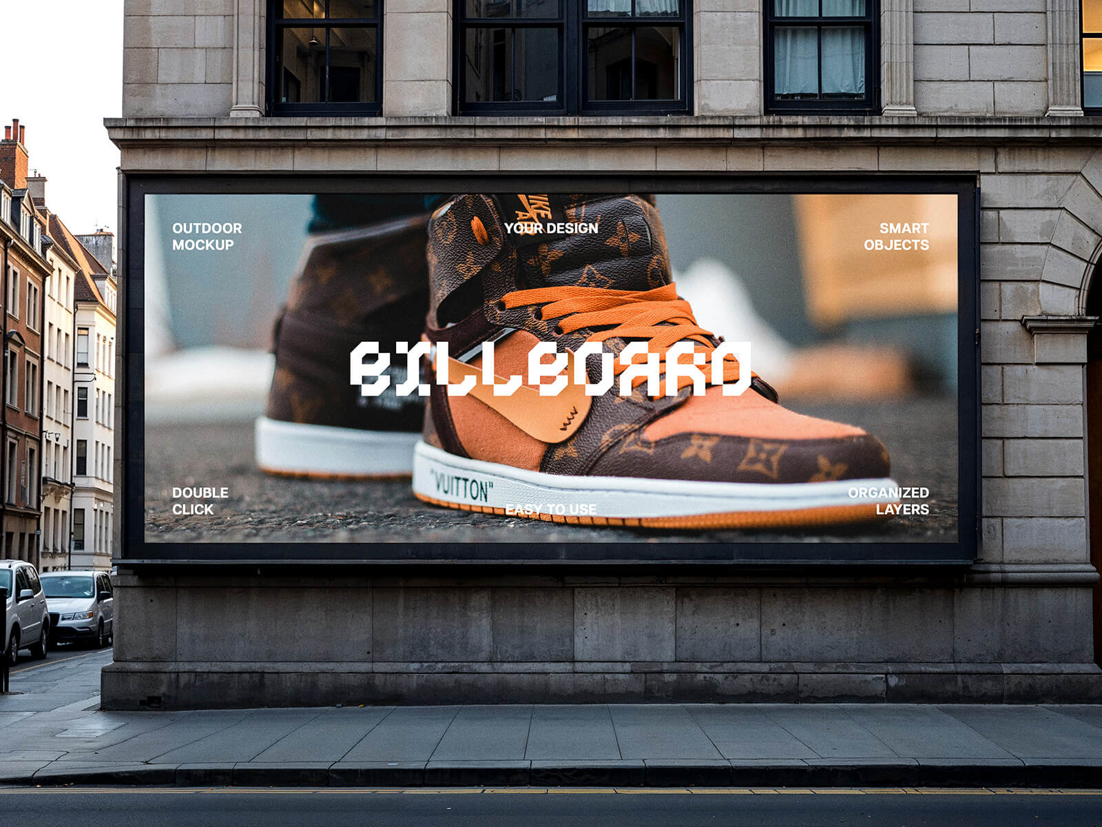 Billboard Street Corner Mockup