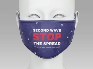 Coronavirus Face Maske Mockup Set
