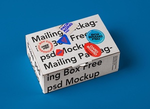 Maqueta de caja de correo corrugada