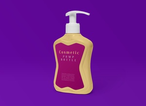 Shampoo / Lotion Pump Bottle Mockup