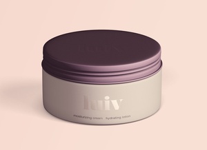 Cosmetics Tin Can / Jar Mockup