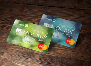 Credit Card Mockup Set