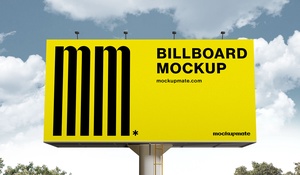 Billboard personnalisable / Hoarding Mockup