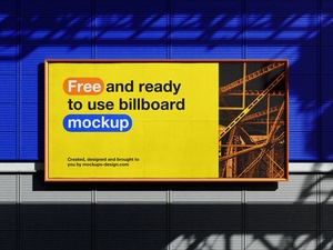 Anpassbares Billboard -Mockup -Set