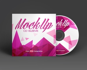 CD / DVD Cover & Blu-Ray Disc Mockup