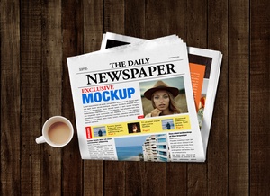 Journal quotidien imprimé publicitaire MACKUP