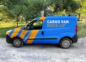 Delivery Cargo Van Mockup
