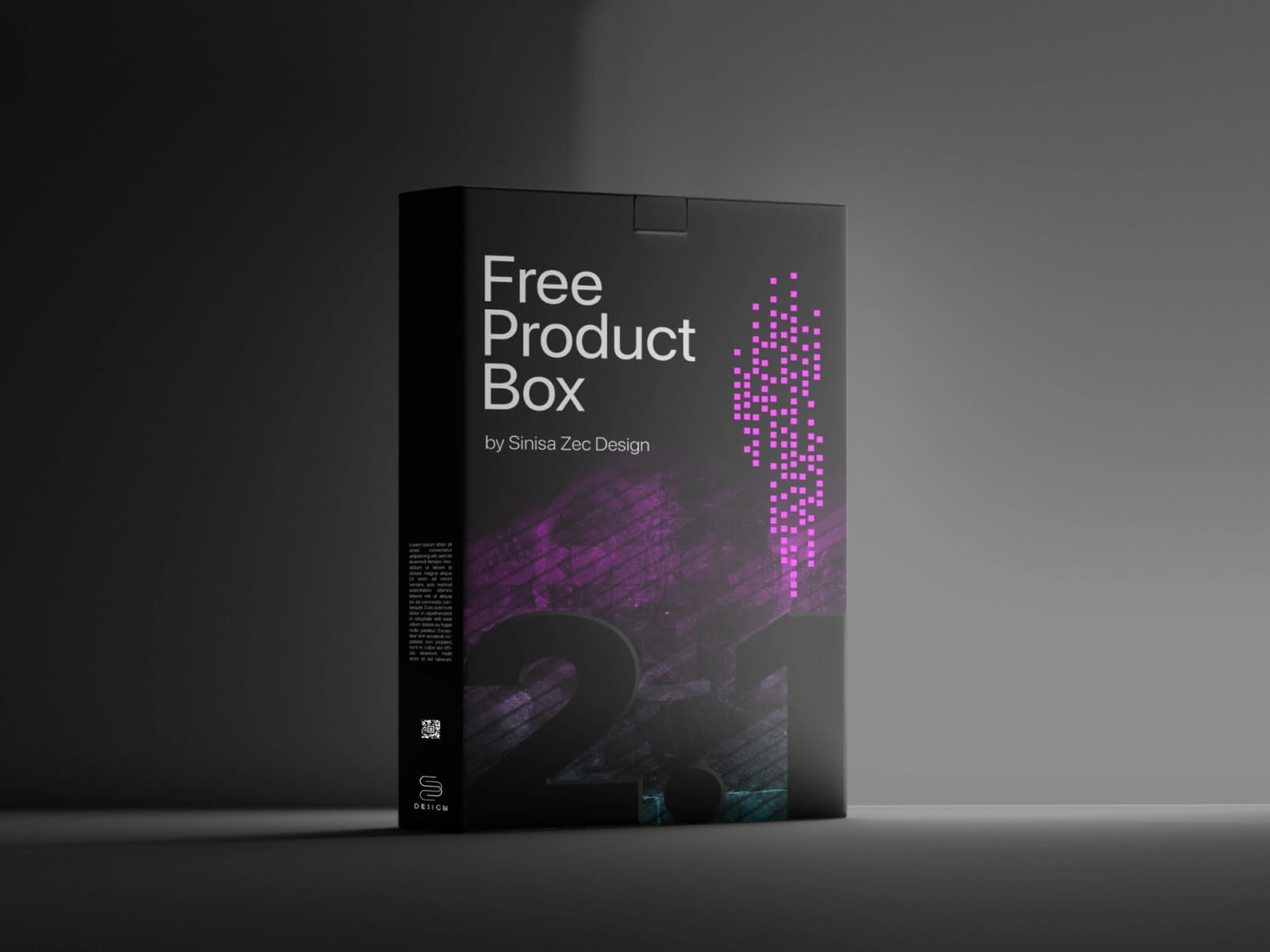 Maqueta de caja de productos listos para el diseño