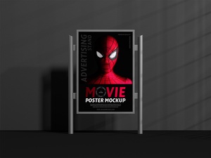 Display Movie Poster Mockup