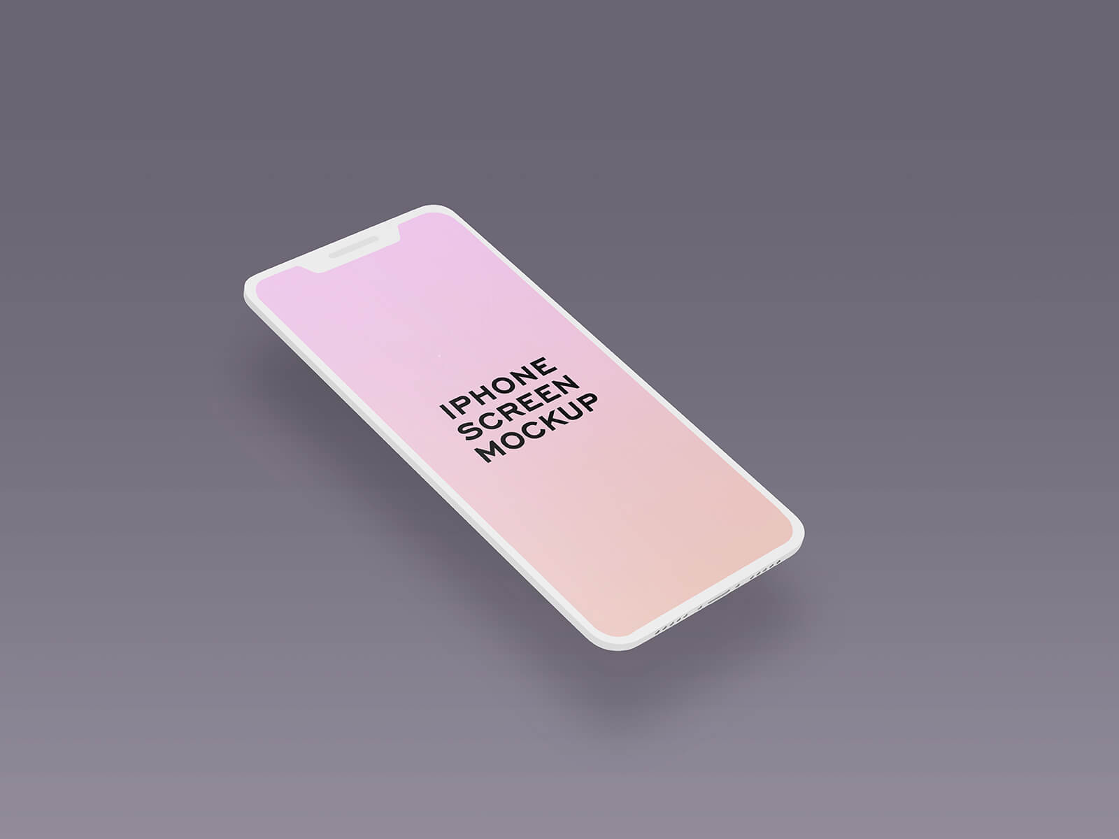 Maquette UI / UX de l'écran iPhone