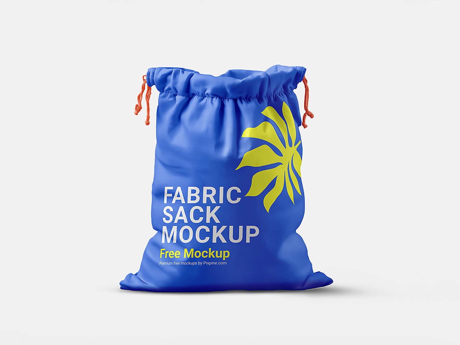 Sack de tissu à cordon / sac de sac Mockup