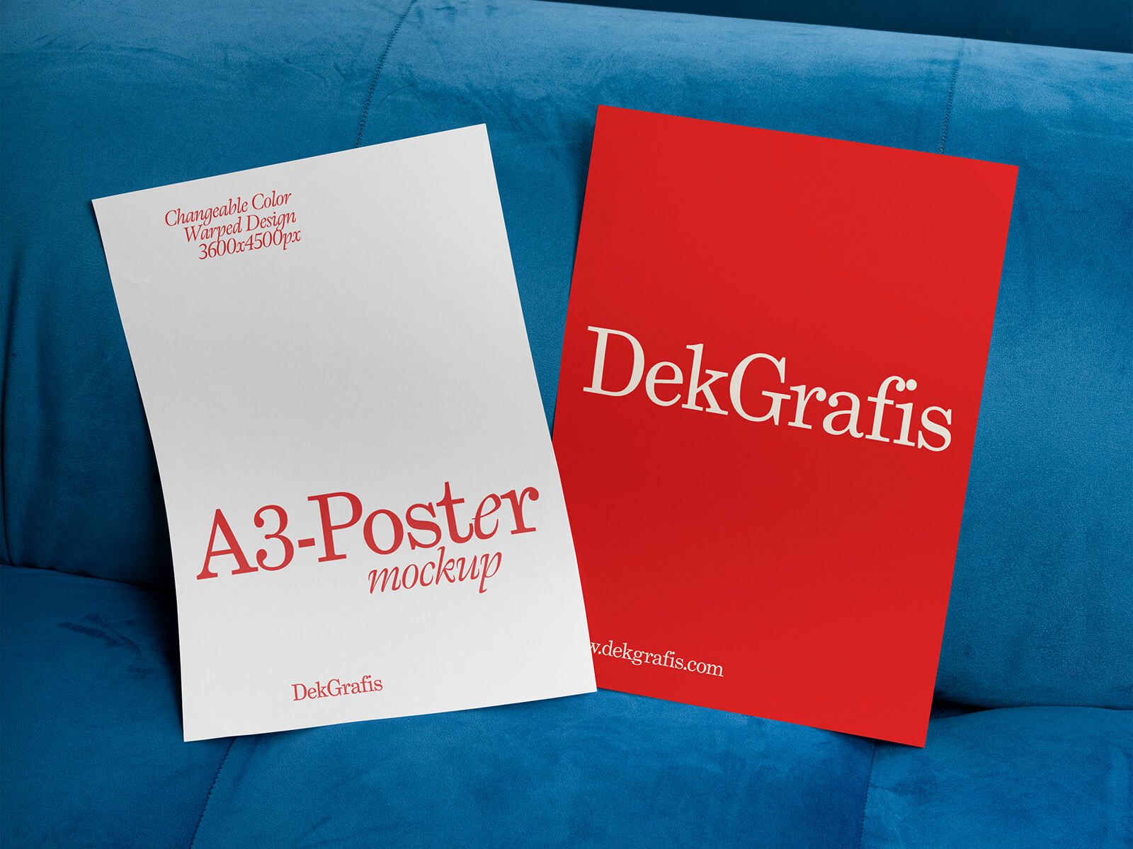 Dual Front- und Back A3 Poster / Flyer Mockup