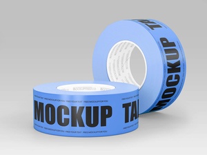 Adhesive Duct Tape Mockup Set