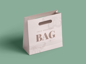 Eco-Friendly Paper Shopping Bag Mockup Set