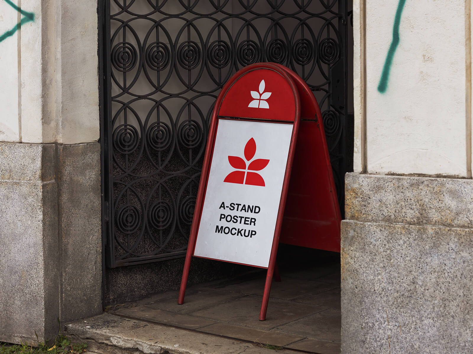Entrance A-Stand Mockup