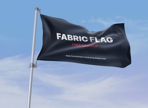 Fabric Flag Mockup