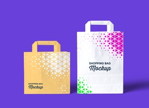 Fabric Reusable Grocery Shopping Bag Mockup