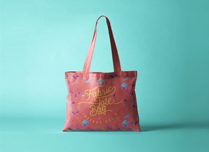 Fabric Tote Shopping Bag Mockup