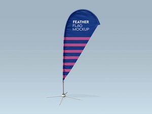 Feather Flag Banner Mockup Set