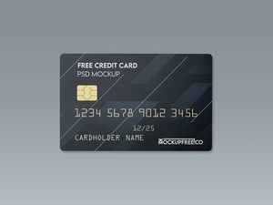 Floating Credit / Debit Bank Card Mockup Set