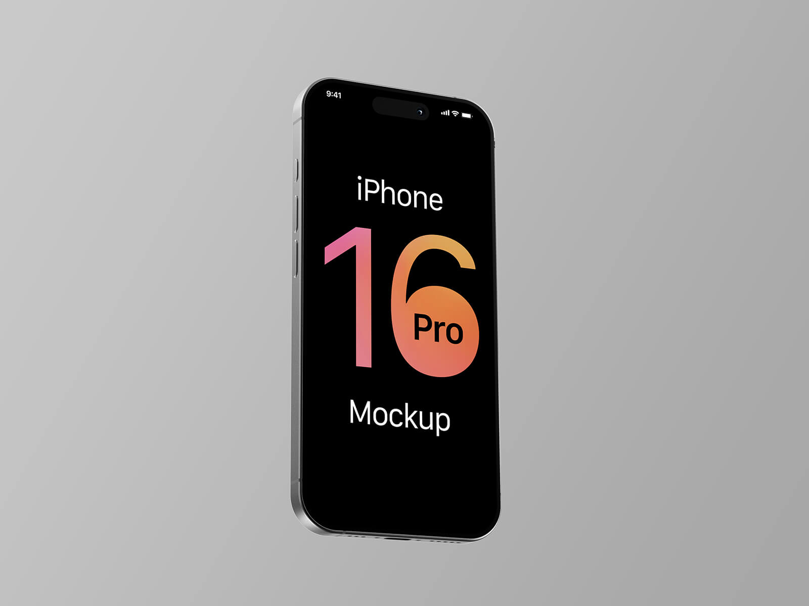 Плавающий iPhone 16 Pro Mockup