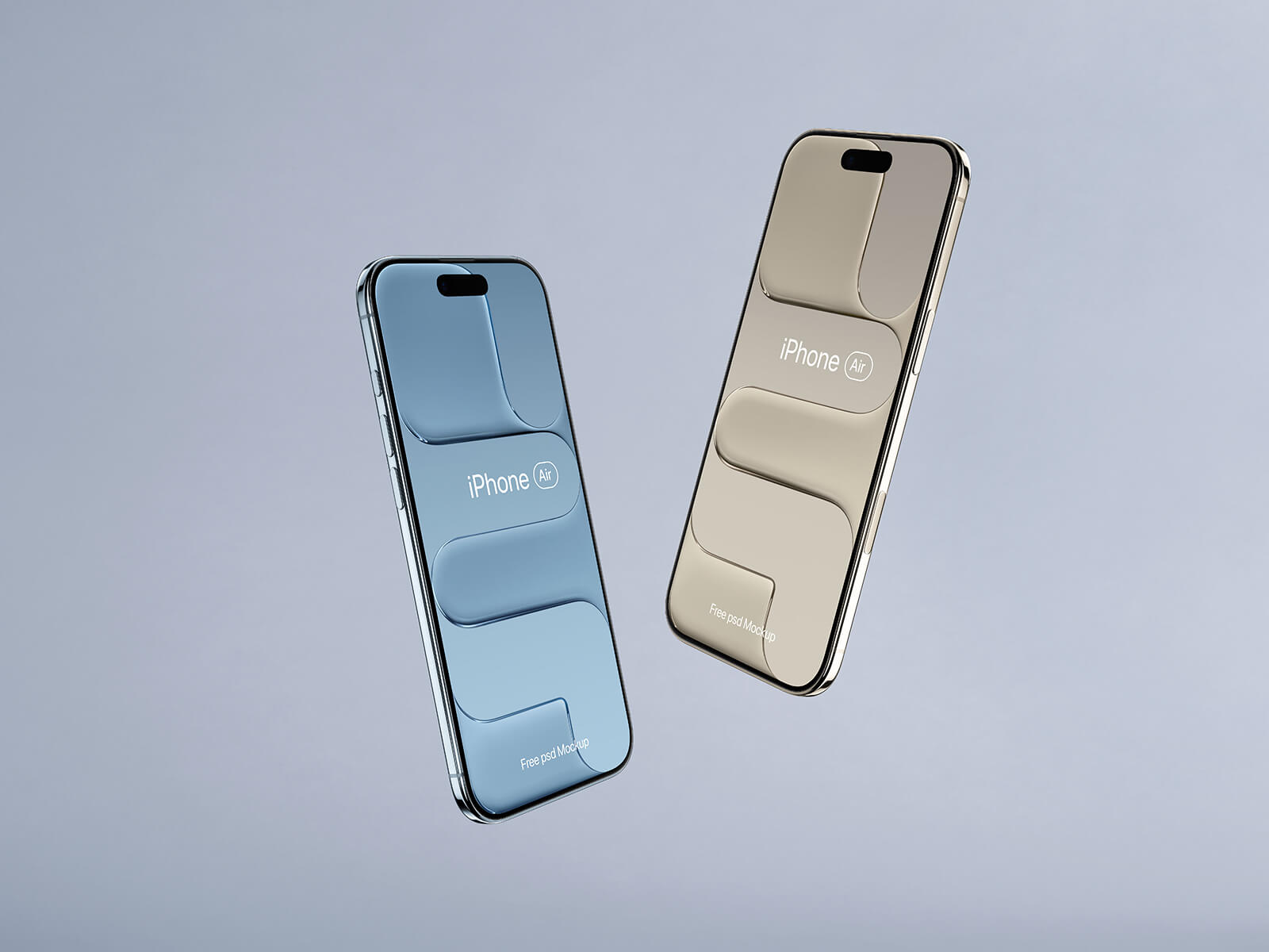 Maquette flottante pour iPhone Air