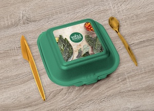 Food Container Lid Mockup