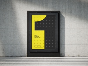 Framed Citylight Posters Mockup Set