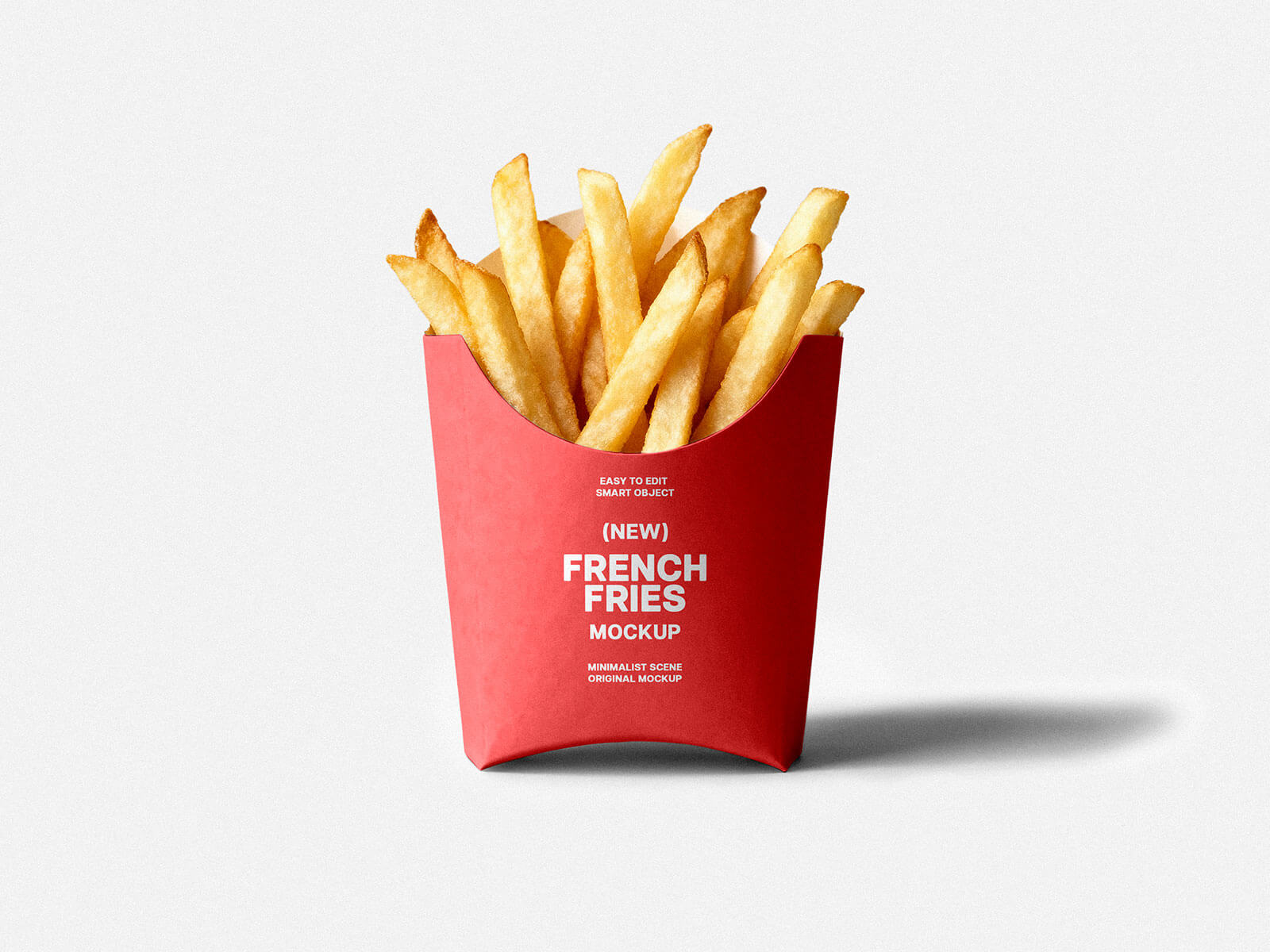 Pommes-Frites-Verpackungsmodell