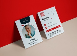 Front & Back ID / Business Card Mockup