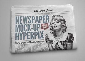 Photorealistic Newspaper Mockup