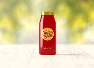 Fully Customizable Juice Bottle Mockup