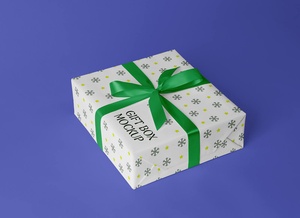 Mockup PSD подарочной коробки PSD