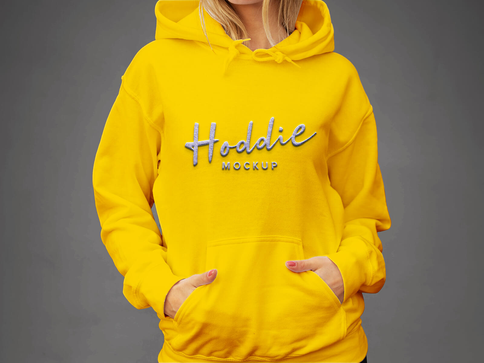 Maquette de sweat à capuche pour fille