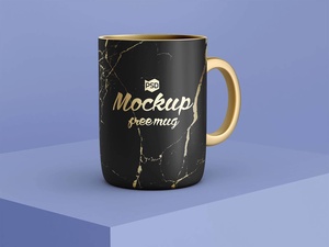 Golden & Black Mug Mockup Set