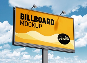 HQ Street Billboard Mockup
