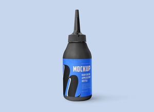Hair Color Applicator Bottle Mockup
