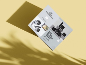 Half Letter Size Bi-Fold Brochure Mockup Set