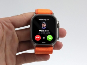 Handabfall von Apple Watch Ultra Mockup