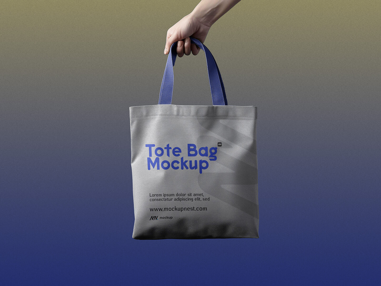 Mockup de bolsas de mano de sujeción a mano