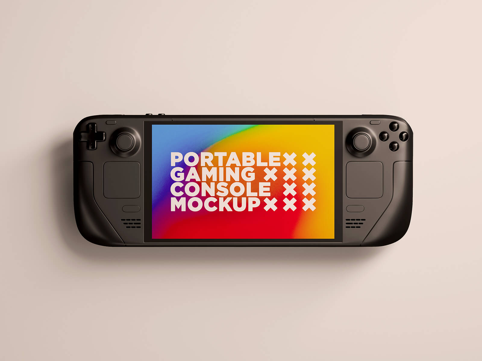 Handheld Gaming Console Mockup