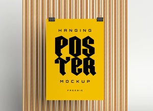 Hanging Paper Poster Mockup