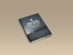 Hardback Book Dust Jacket Mockup