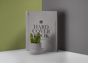 Hardcover -Buch/ Katalogentitel Mockup