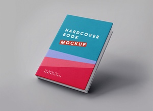 Hardcover Book Title Mockup