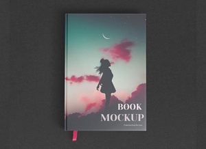 Hardcover Title & Inner Pages Book Mockup Set
