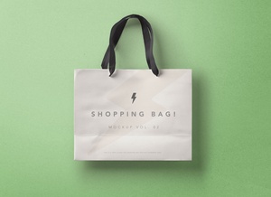 High Quality Paper Shopping Bag Mockup